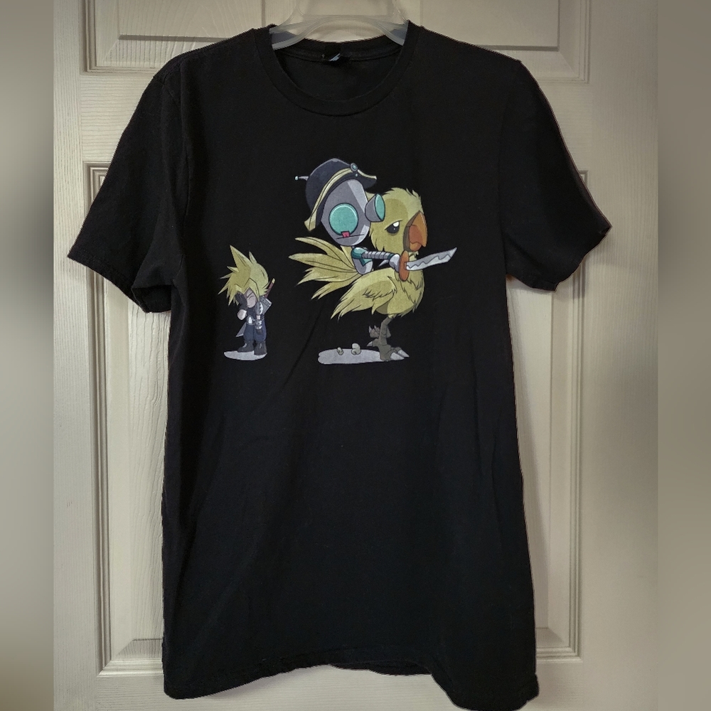 Cloud Strife and Gir Chocobo Shirt